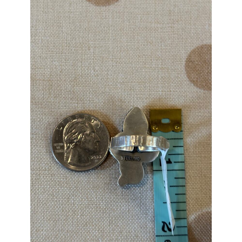 Paloma Turquoise Cactus Ring in Sterling Silver Adjustable - Picture 10 of 10